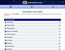 Tablet Screenshot of gamesbasis.com